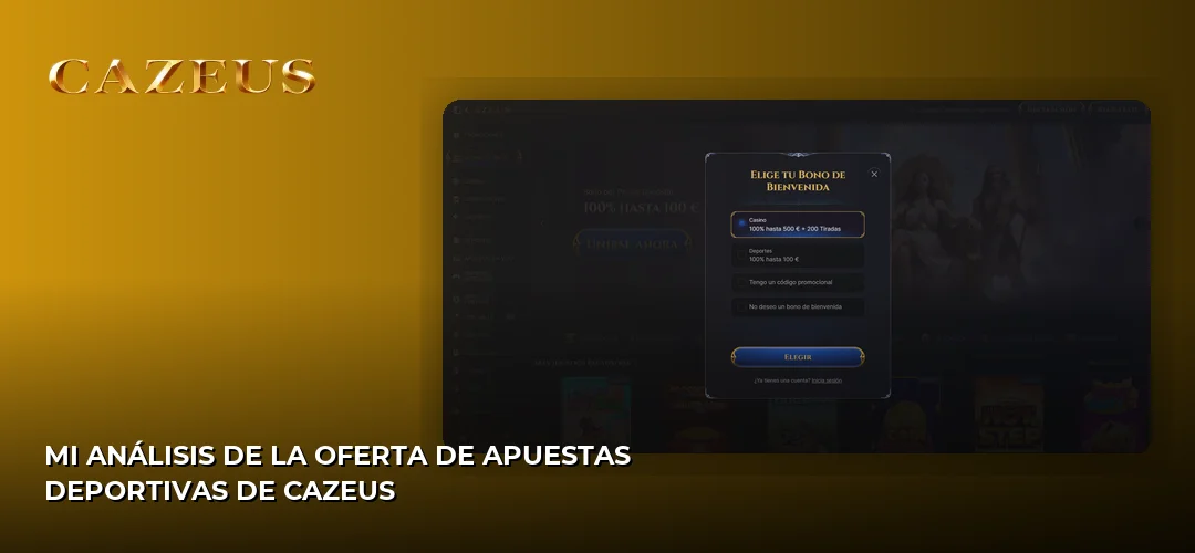 Mi análisis de la oferta de apuestas deportivas de Cazeus
