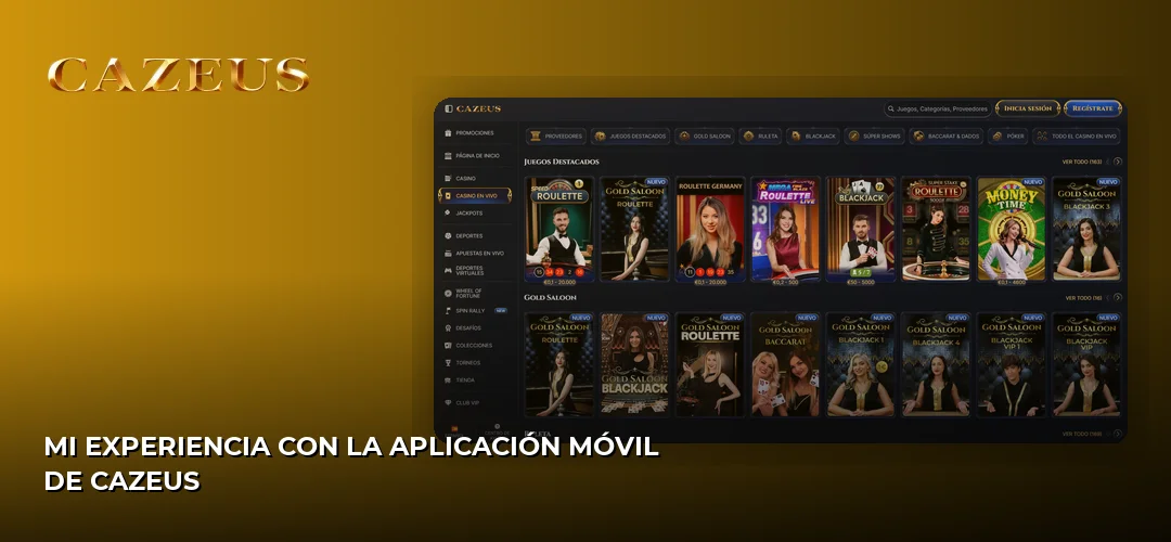 Mi experiencia con la aplicación móvil de Cazeus