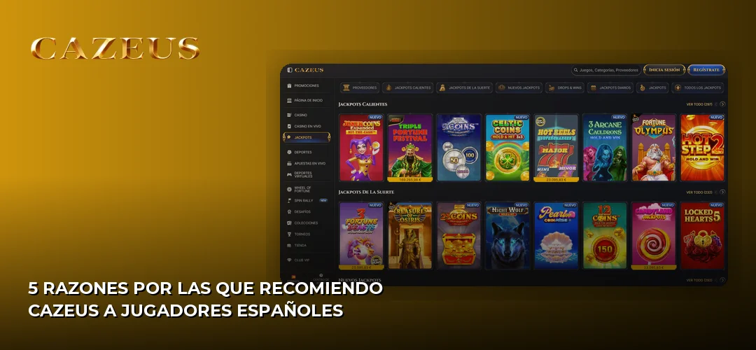 5 razones por las que recomiendo Cazeus a jugadores españoles