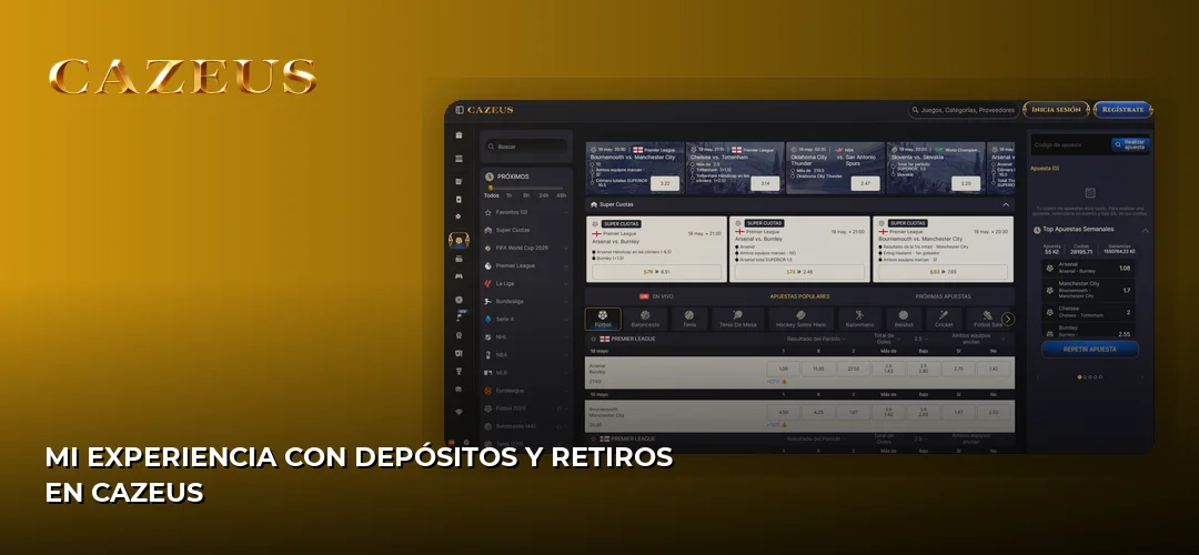 Mi experiencia con depósitos y retiros en Cazeus