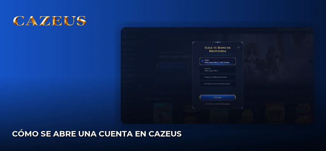 Cazeus promotional banner