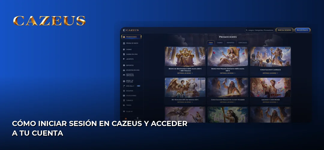 Cazeus promotional banner