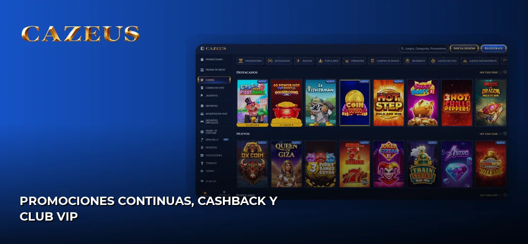 Cazeus promotional banner